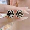 Romantic Camellia Ear Clips: Elegant, French Retro, High-End Earrings for Sophisticated Style