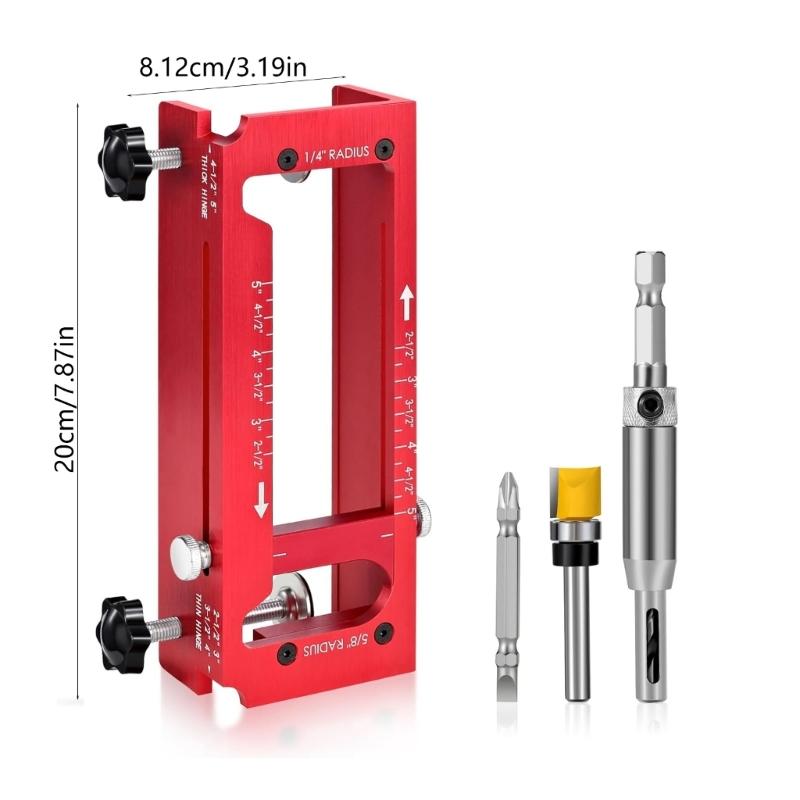 Door Hinge Jigs Door Hinge Mortiser Hinge Installation Kit Door Hinge Jigs Kit for Door Hinge Router Template