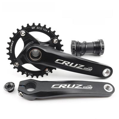 Integrated Hollow Tooth Plate Crank Set for Mountain Bikes, BCD104