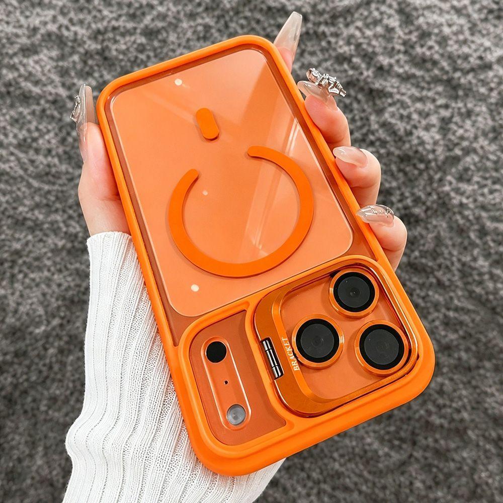 Magnetic Lens Film Protector Stand Case for IPhone 18 Pro Max 18Pro 17 16 15 14 13 12 Pro Max for Magsafe Shockproof Clear Cover