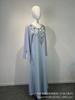 2026 Elegant Middle Eastern Rhinestone Round Neck Dress - Handmade Muslim Fashion Gift