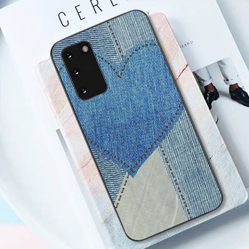 

Чехол для телефона с принтом джинсов для Samsung S10 21 20 9 8 plus lite S20 UlTRA 7edge Samsung S21FE