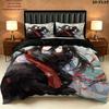 Grandmaster Demonic Cultivation Pattern Bedding Quilt Set Quilt Cover Pillowcase Home Birthday Gift(1 * Duvet Cover + 2 * Pillowcase, Without Core)