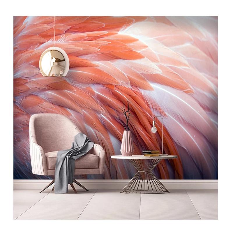 

Photo Wallpaper Nordic 3d Feather Mural Bedroom Living Room Sofa Background Home Decor Wall Paper 200 cm(W) x 140 cm(H)