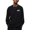 Jordan Alphabet Brand Logo Print Long-Sleeve T-Shirt Men Tops Black DV8429-010