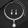 1Set  Bridal Jewelry Sets For Women Simple Earring Necklace Set Exquisite  Necklaces Earrings Set Gifts