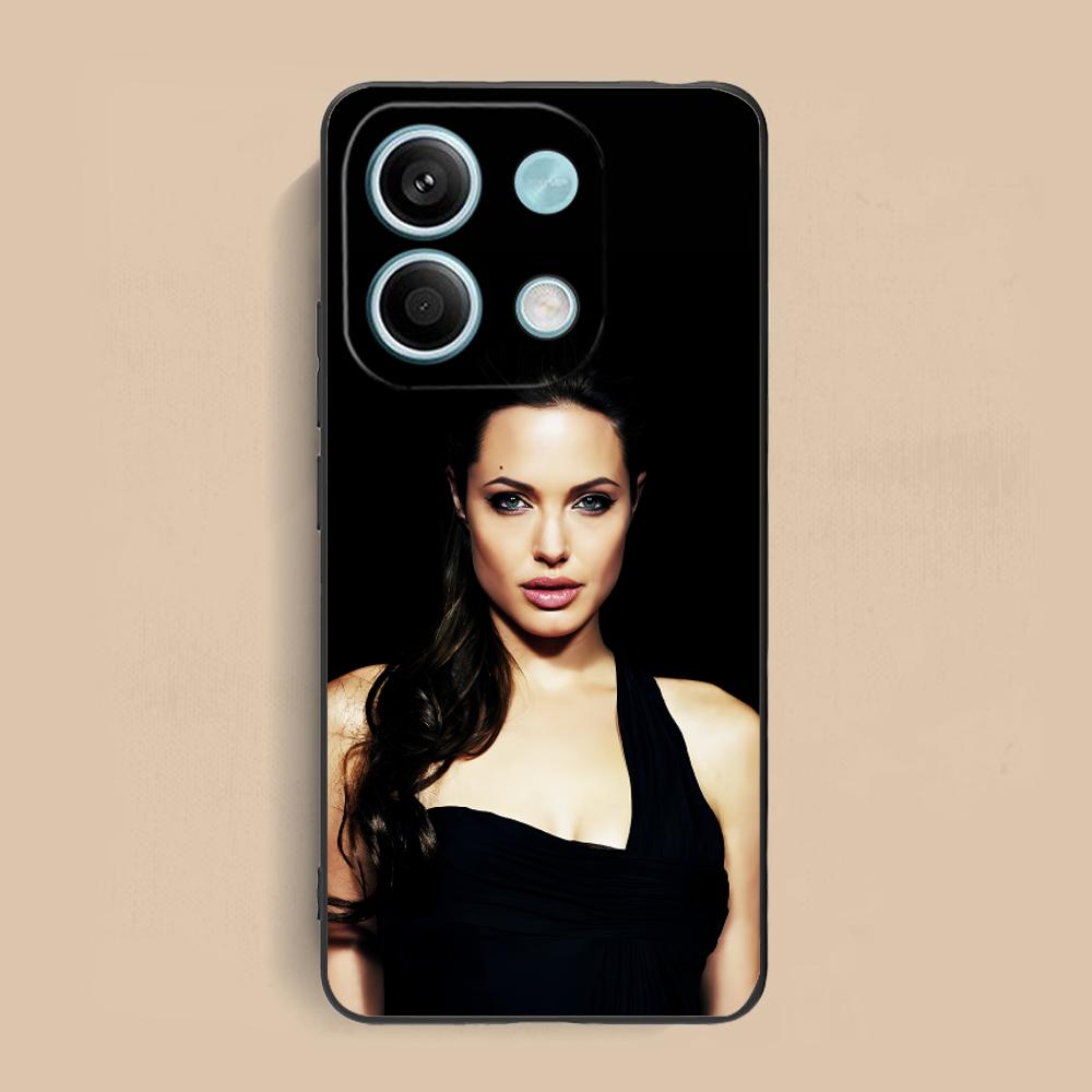 Angel Jolie Matte TPU Mobile Phone Case for Xiaomi Redmi 15 14 13 12 A5 3 2 1 C Plus 4G 5G Colorful Printing Cover