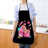Stampa Smalto Bellezza Cucina Grembiule Donna Pulizia Domestica Grembiule da Lavoro Salone Casa Cucina Cottura Manicure Abbigliamento da Lavoro