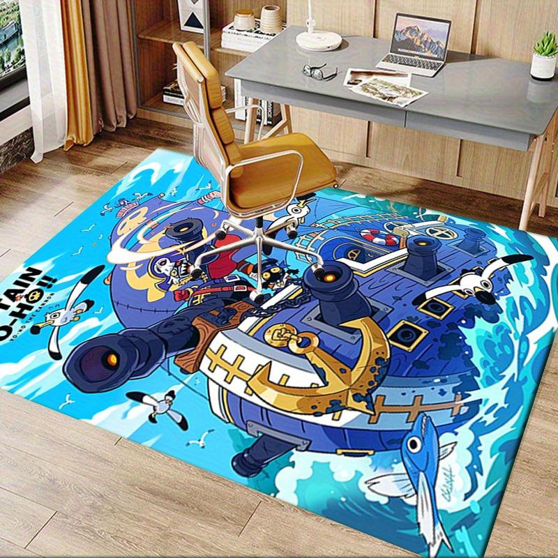 1pc Captain Yo Ho,Pirate Adventure,Sea Battle Office Carpet Soft Polyester Entrance Carpet Washable
