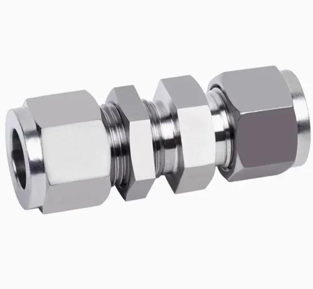 Elbow Tee Cross 1/8" 1/4" 3/8" 1/2" 3/4" 1" 3 4 5 6 8 10 -30mm OD Double Ferrule Compression Union Connector 304 Stainless Steel