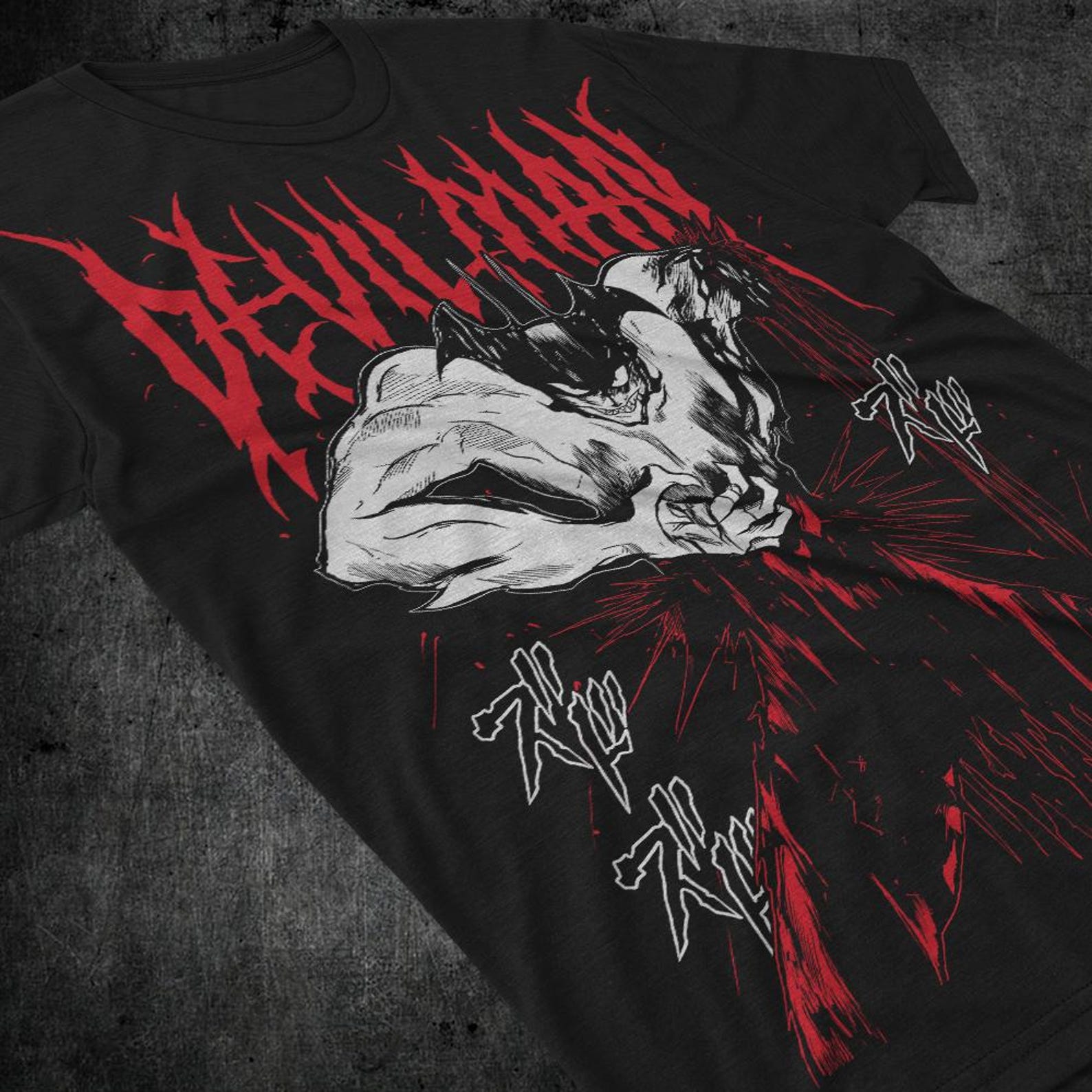 Unisex Devilman Crybaby Anime T shirt, Akira Fudo Manga Shirt XL