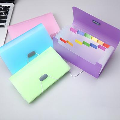 A6 Expanding Wallet Organ Bag Waterproof File Bag Organizer Data Book 13 Layers