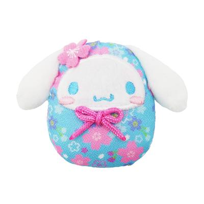 Imán Sakura Daruma de personajes de Sanrio de Nakajima Corporation Cinnamoroll 205438-24 (alto 5,5 x ancho 7 x profundidad 2,5 cm)