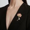 Carnation Brooch, High-end Feminine Charm, Pearl Flower Pin, Design Sense, Niche Brooch