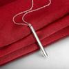 Chic 925 Sterling Silver Bar Pendant Chocker Statement Necklaces Punk Style New Year's Gifts Fine Jewelry For Women Collares