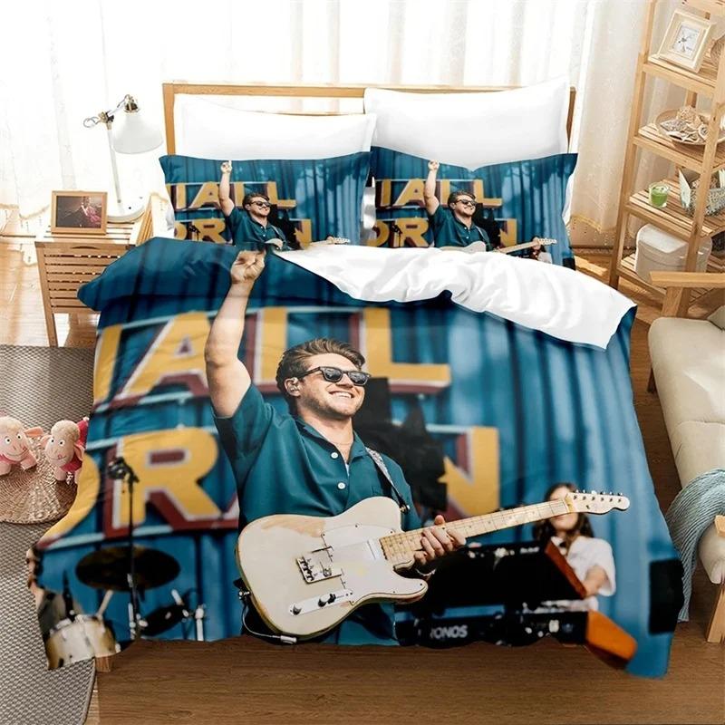 3D Print Niall Horan Bedding Set,Duvet Cover Comforter Bed Set Quilt Cover Pillowcase,King Queen Twin Size Boys Girls Adults