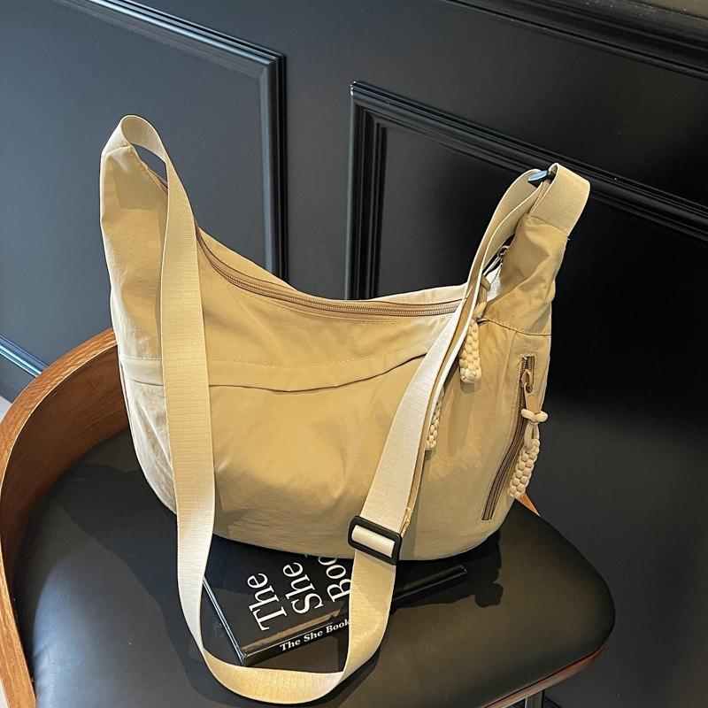 Dumpling bag new fashionable large capacity lightweight literary travel backpack nylon messenger bag