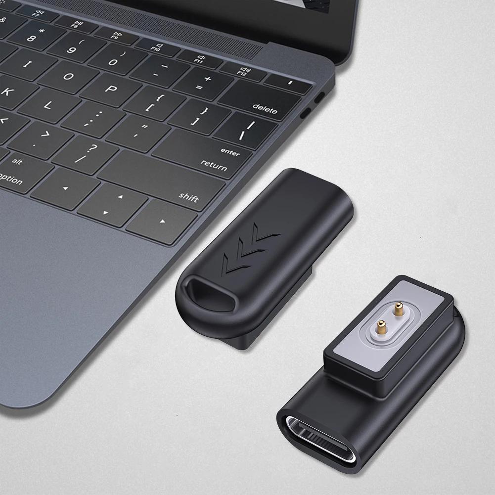Pro Xiaomi Mi Band 9/8 Pro/8 Chytré hodinky Nabíjecí adaptér Konektor USB C 90° Magnetický nabíjecí adaptér pro Redmi Smart Band 2