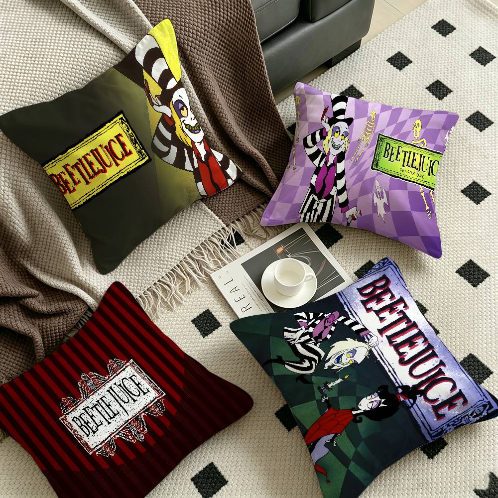 Tim Burton Horror B-Beetlejuice Pillow Gifts Home Office Furnishings Bedroom Sofa Car Cushion Cover case 45x45cm