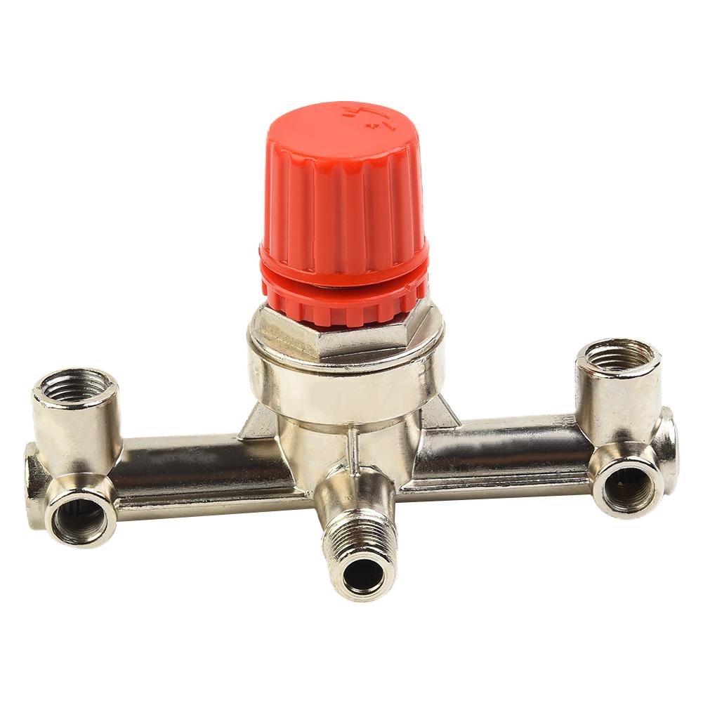 Double Outlet Tube Air Compressor Switch-Pressure Regulator Valve Fitting-Part