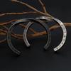 Viking Retro Stainless Steel Open Bangle - Men's Versatile Personality Titanium Steel Jewelry.