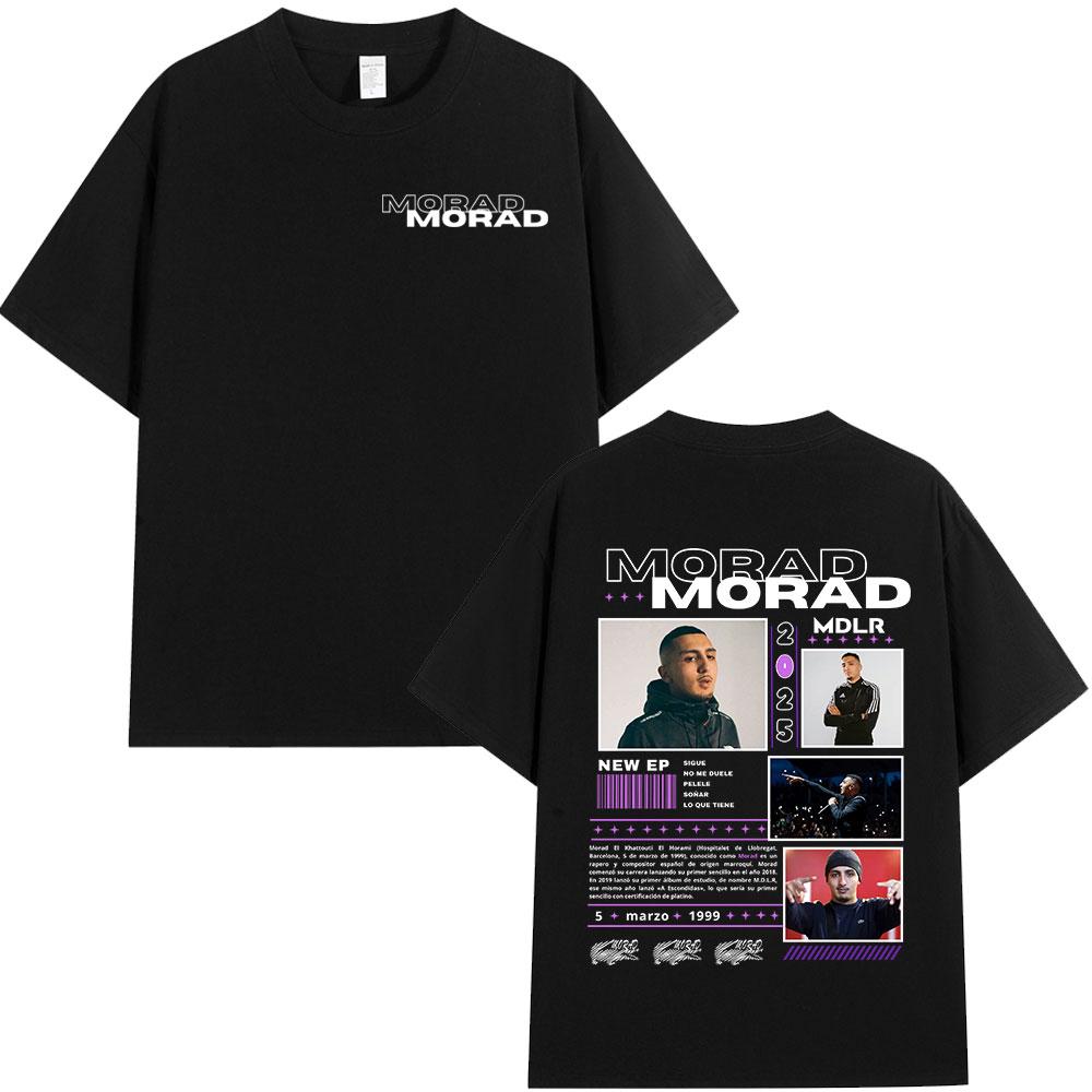 Rap Singer Morad MDLR2026 Mens Womens Fashionable Summer Hiphop Retro Tshirt Cotton Short Sleeved Tshirt Street Wear
