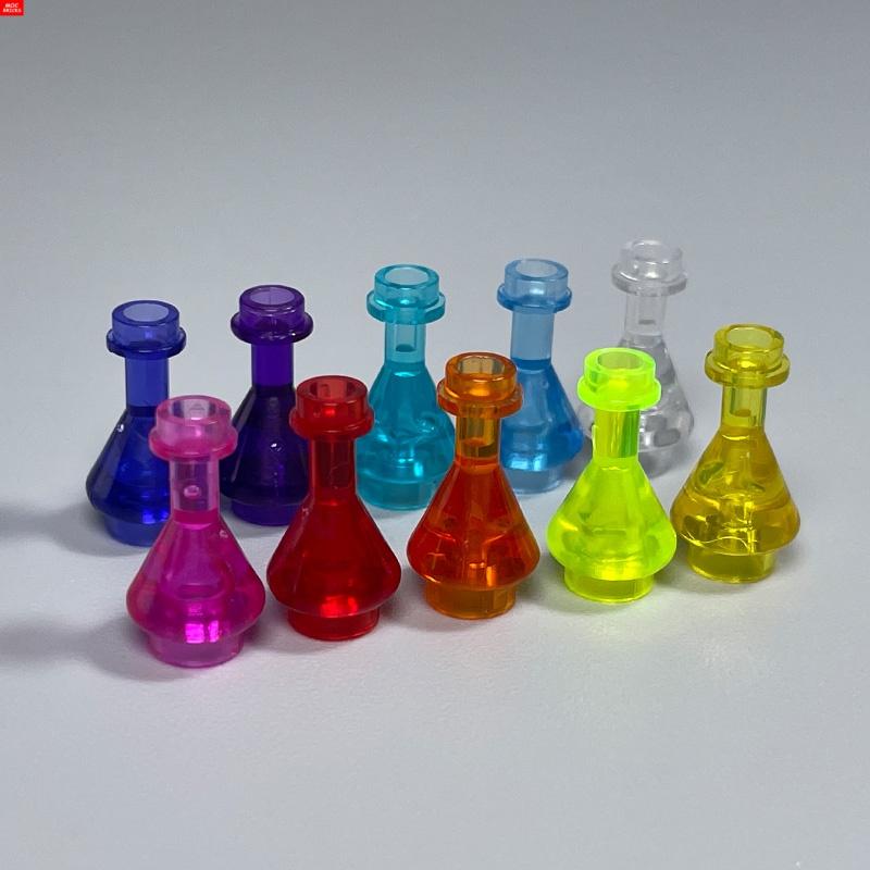 MOC Blocks 93549pb01 2608pb01 stone gem jewel Utensil Trans Erlenmeyer Flask Bottle Lab Medical Construction Bricks Children Playthings