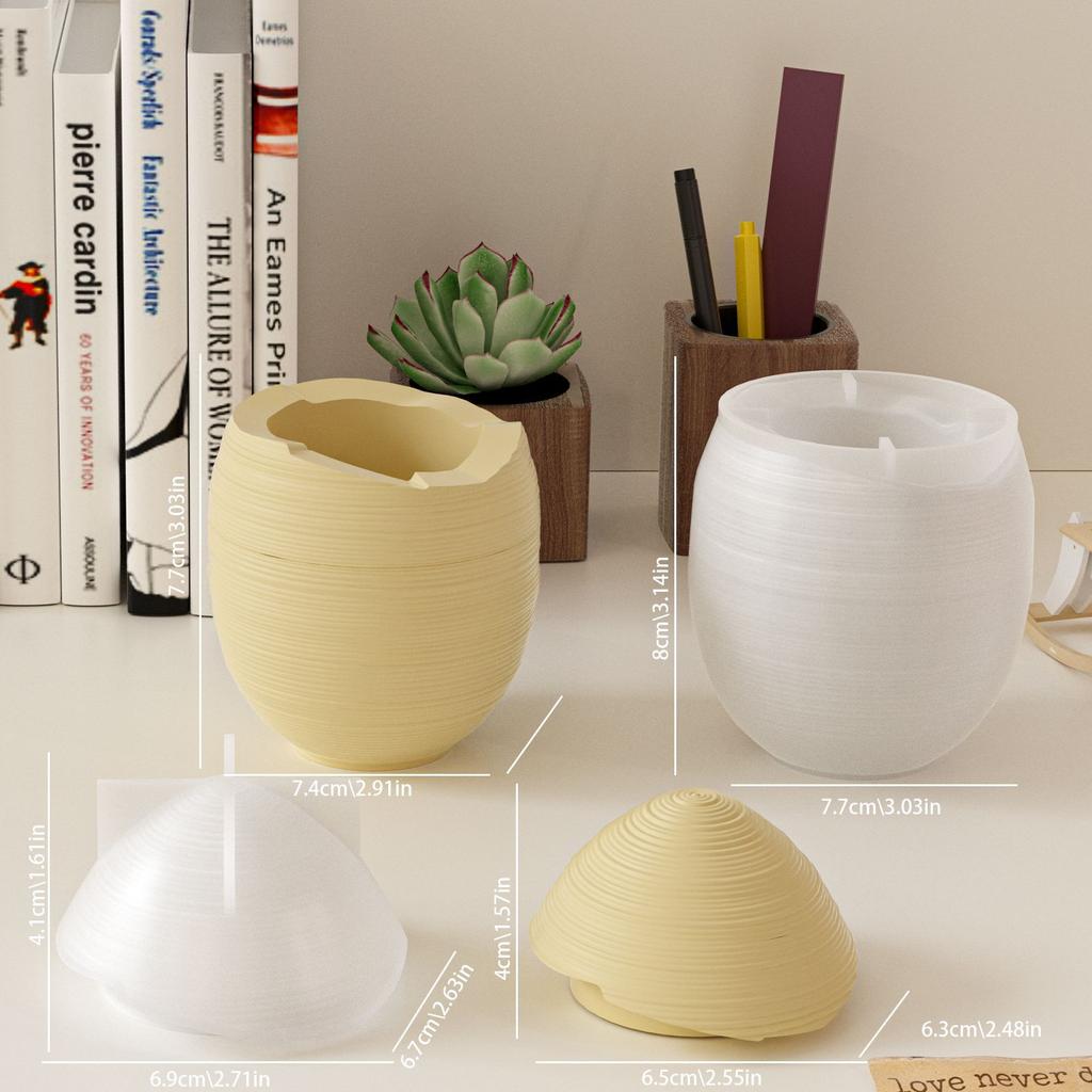 Egg-Shaped Silicone Mold Diy Aromatherapy Diffuser Mold Plaster Storage Tank Mold Plaster For Candle Making Home Decor Diy Craft