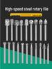20-Piece Alloy & High-Speed Steel Rotary Grinding and Milling Set for Woodworking