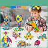 Rainbow Magnetic 3d Building Blocks Set For Kids Educational Toy Girls Boys
