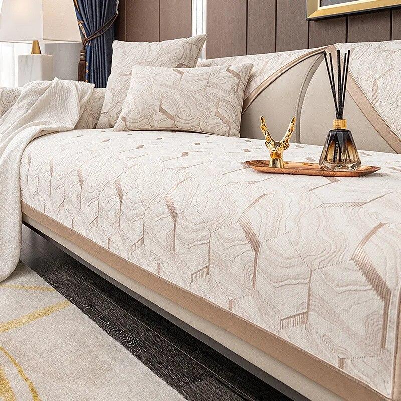 

Роскошный жаккардовый диван-подушка, полотенце из синели, нескользящий детский чехол для домашнего животного и кошки, секционный чехол для дивана, коврик для сиденья для гостиной, домашний декор 70x70cm 1pcs