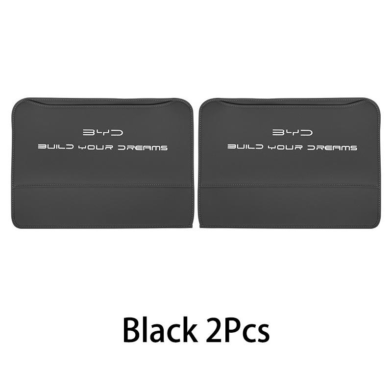 For BYD Seal DMI EV Car PU Leather Anti Kick Mat Pad Car Anti-kick Protector Mats Seat Back Protector Accessories
