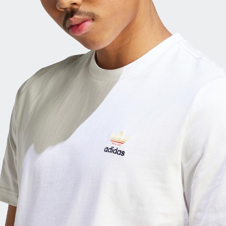 Adidas Originals Trefoil Acp Cartoon Print Round Neck Sport T-Shirt Men Tops White IB1402
