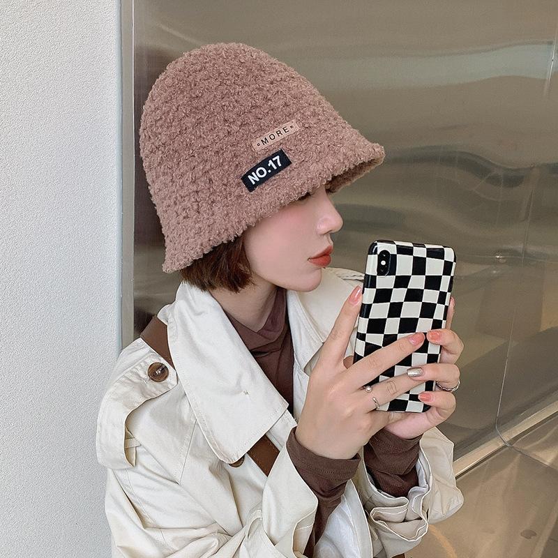 

Зимняя панама женская повседневная тканевая этикетка панама из овечьей шерсти универсальная вязаная однотонная шерстяная шляпа-ведро мужская M(56-58cm) хаки