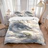 3PCs Mythical Dragon Design Cover Set, Breathable Fabric, Machine Washable (1 Duvet Cover + 2 Pillowcases) (Without Quilt) Yy250911113