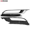 For VW Passat CC 2012 2013 2014 2015 2016 2017 Fog Light Grille Cover Auto Front Bumper Chrome Foglights Headlights Accessories
