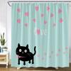 Cute Animals Cartoon Shower Curtains Owl Dog Giraffe Dinosaur Turtle Mermaid Kids Bath Curtain Children Room Bathroom Decor Sets