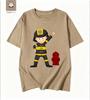 Simple Cartoon Firefighter Printed Tshirt Pays Tribute To The Daily Commuting Short Sleeved Reverse Traveler