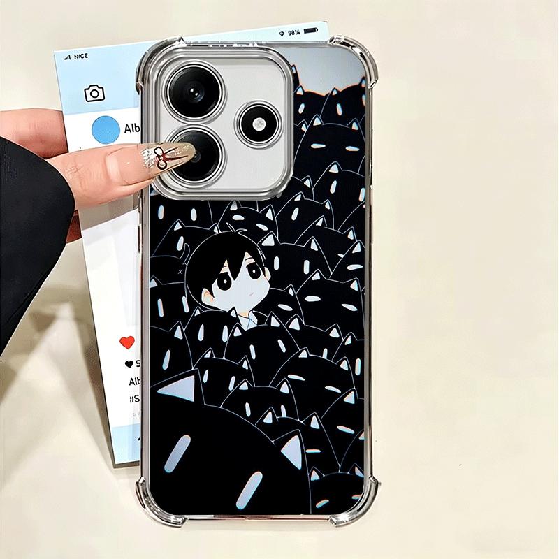 O-Omori Cartoon Game Soft Phone Case For Xiaomi Poco X7 X8 Pro Max X6 X5 X3 F8 Ultra F7 M8 M7 M5S Redmi 15C 15A 15 14C 13C 12C 1