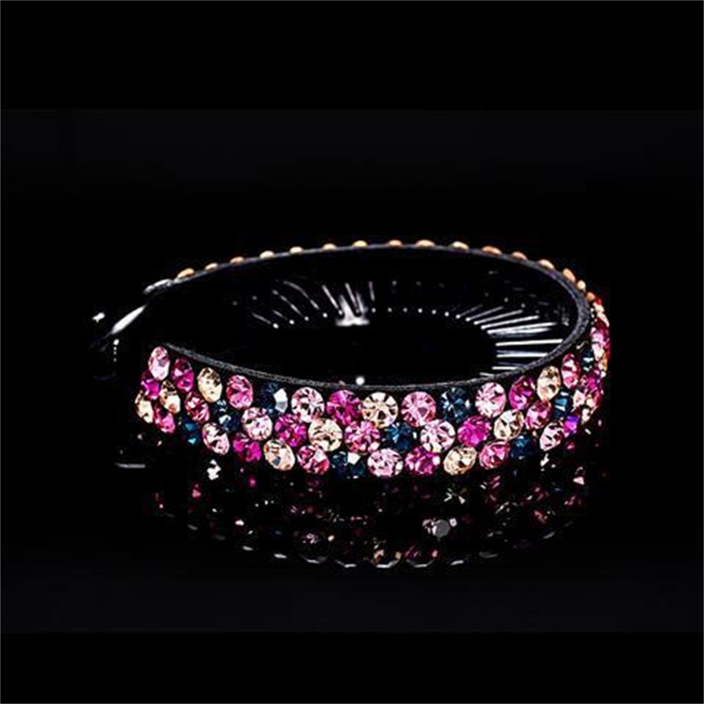 Exquisite Rhinestone Hair Clip, Full Rhinestone Vertical Ponytail Clip, Banana Clip For Adults.