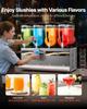 Slushie Machine, 12L/3.17Gal X 4 Tank Commercial Slushy Maker, Frozen Drink Maker with Self-Cleaning, Margarita Machine for Restaurants Bars Party for