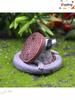 Raccoon Figurine Under Cover - Resin Ornament for Home and Garden Decor