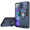 For Motorola Moto G54 5G Case PC+TPU Kickstand Phone Cover Slide Lens Shield