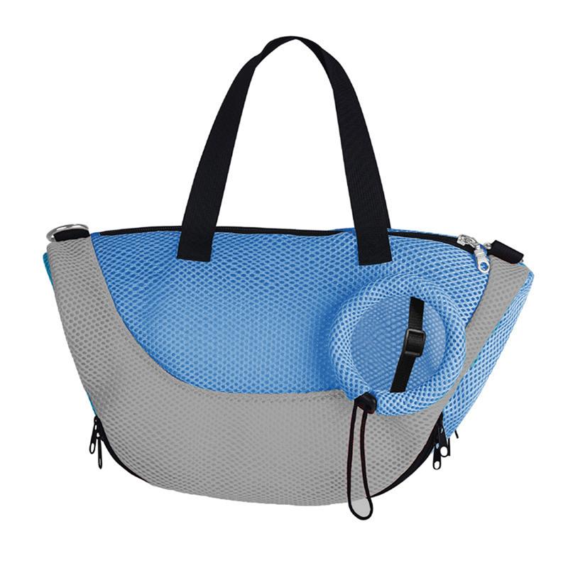 

Сумка для грумінгу котів Багатофункціональна Регульована Дихаюча Сітчаста Сумка для Душу для Котят Захист від Подряпин для Стрижки Нігтів Короткі Подорожі Переноска синій