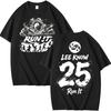 Stray Kids Run It Welttournee Doppelseitiges T-Shirt, Lee Know 25 Nummer Yin-Yang Bagua Grafik Kpop Fan Kurzarm-T-Shirt