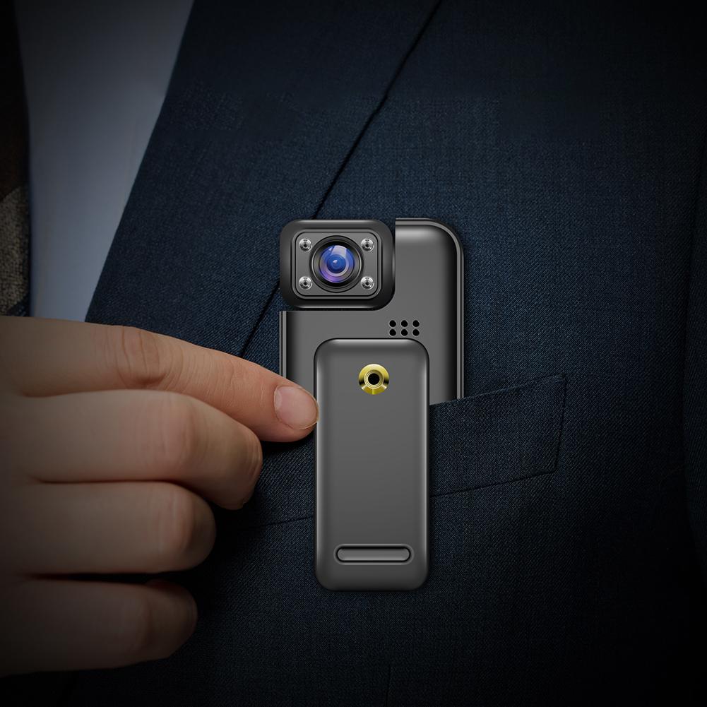 Body Camera with Audio and Video Recording Portable Small Personal Camcorder Action Camera for Traveling Cycling Vlogging