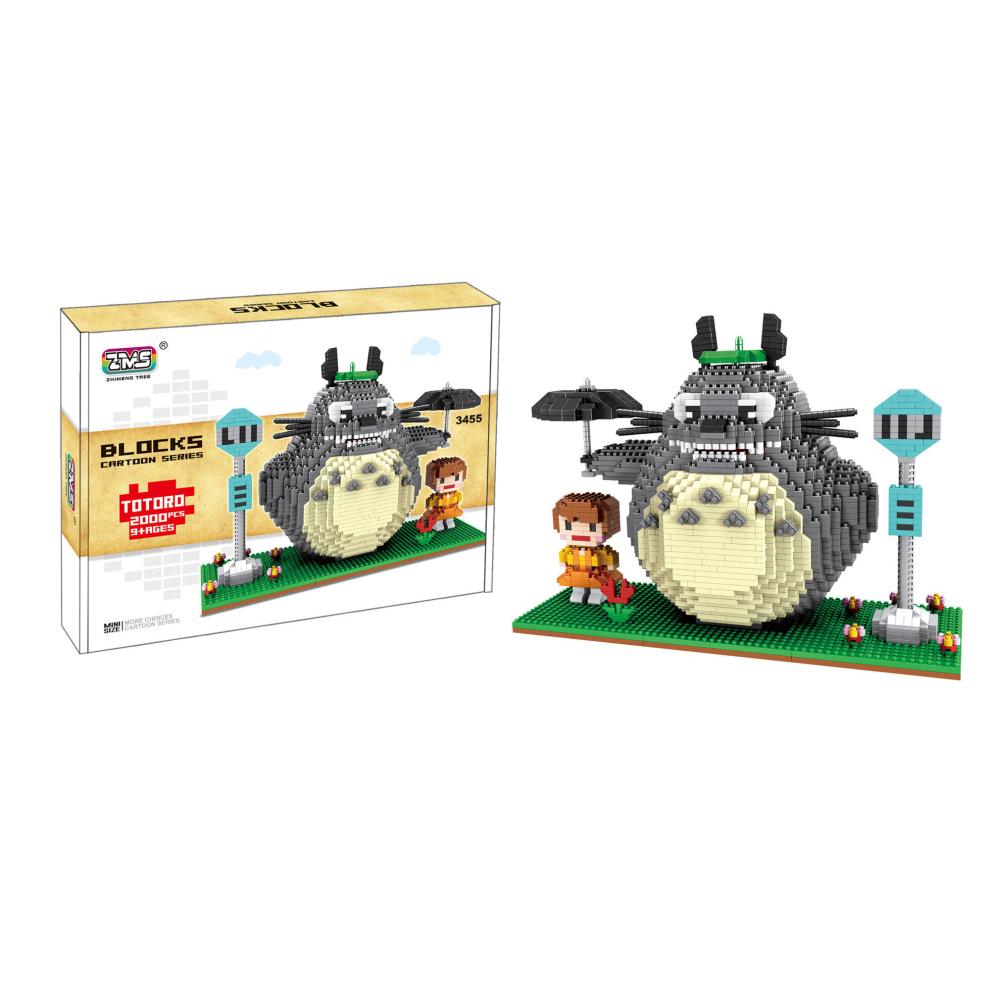 Doraemon My Neighbor Totoro Building Blocks Puzzle Micro 3D Figures Brick Toys 2000pcs