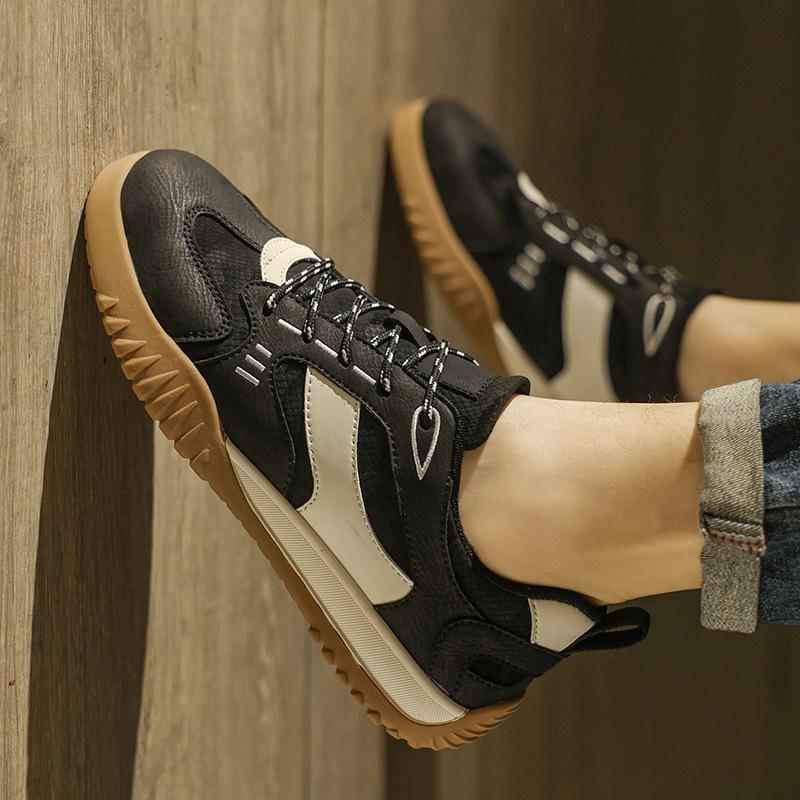 New autumn casual board shoes black Forrest Gump sports retro t-head German training shoes