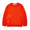 J FIASCO Dachshund Puppy Embroidered Sweatshirt [Orange]