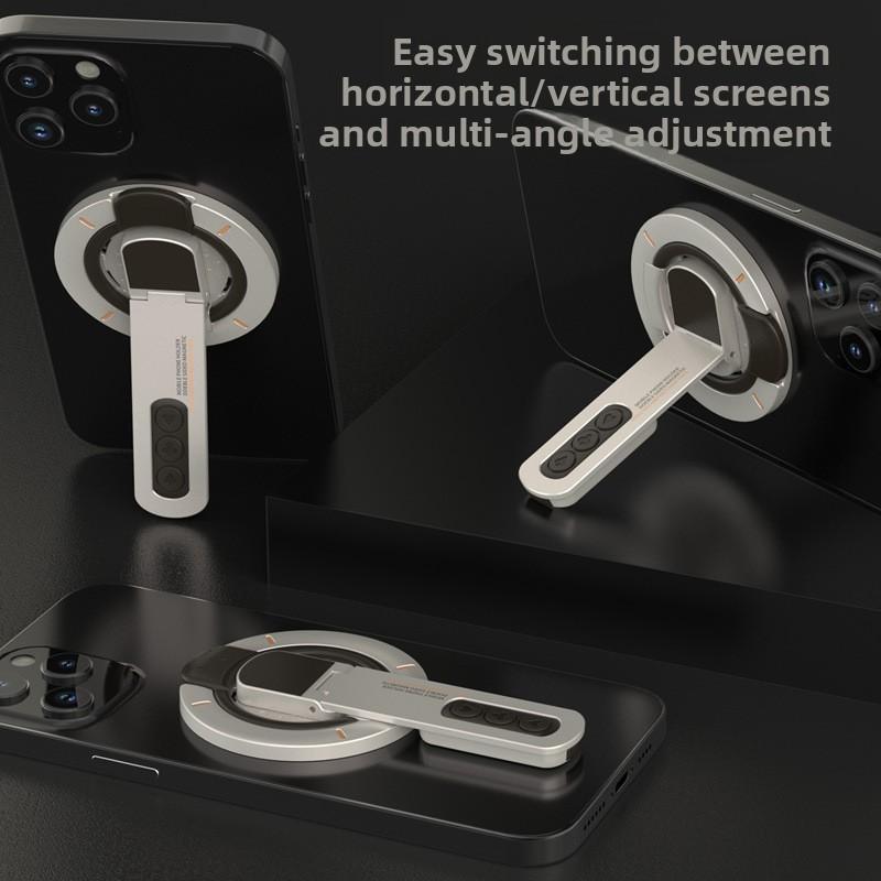 Magnetic Phone Holder Desktop Stand With 360 Degree Rotation For Universal Smartphone Use